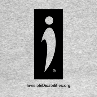 Invisible Disabilities T-Shirt - Invisible Disabilities Symbol - Rectangle by Invisible Disabilities Association